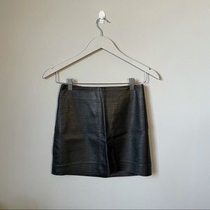 H&M faux leather mini skirt